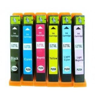 TechWarehouse 277XL Compatible Cartridge Set of 6 (Bk/C/M/Y/LC/LM) for Epson Compatible for Epson
