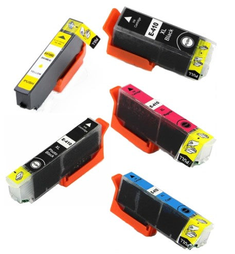 TechWarehouse 410XL Compatible Cartridge Set of 5 for Epson Compatible for Epson