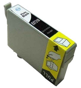 TechWarehouse 73N Compatible Black Cartridge for Epson (T0731) Compatible for Epson
