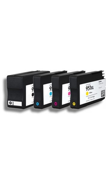 TechWarehouse 950XL Compatible Ink Set of 4 (Bk/C/M/Y) for HP Compatible for HP