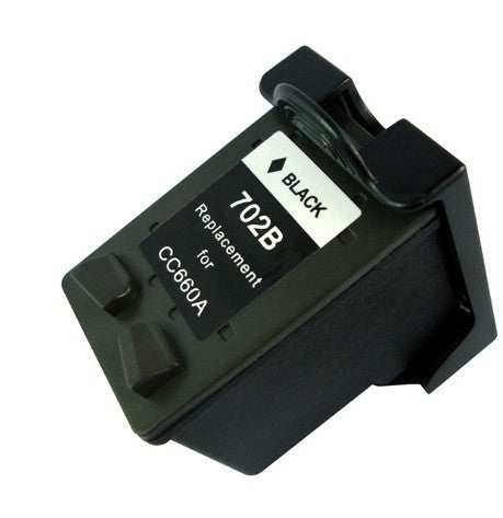 TechWarehouse 702 Compatible Black for J3608 Compatible for HP