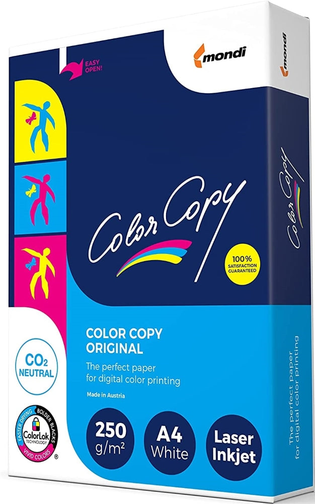 TechWarehouse A4 250gsm White Colour Copy Laser Paper - 125 sheets Mondi