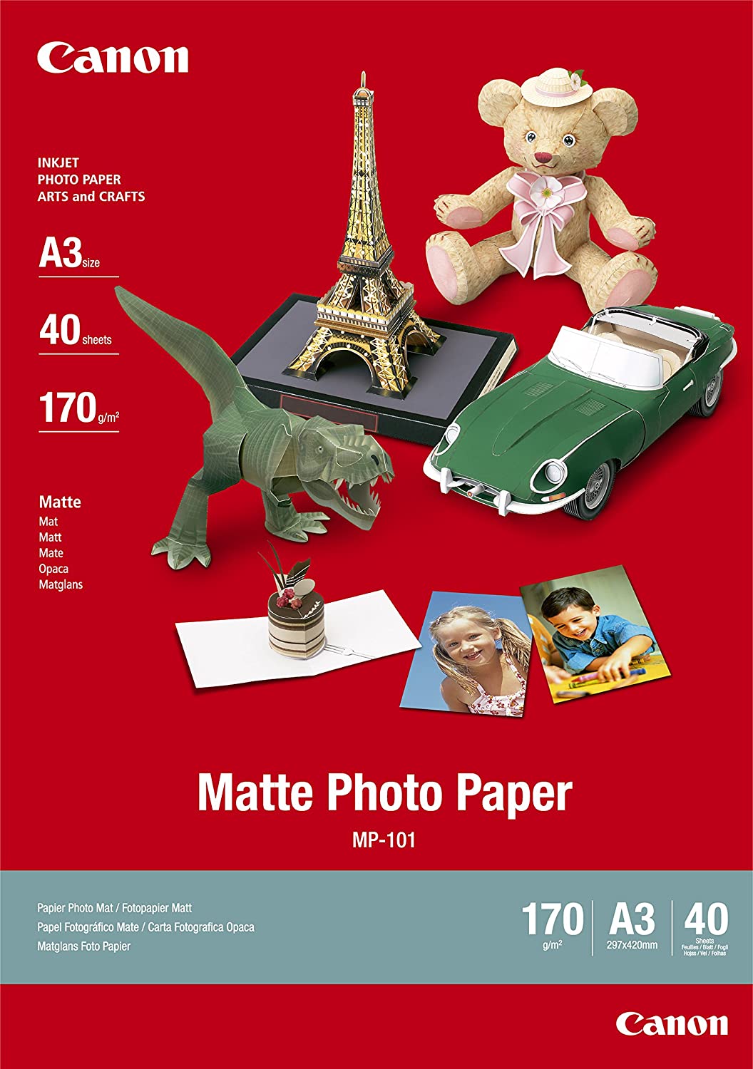 TechWarehouse A3 170gsm Canon Matte Photo Paper 40 Sheets Canon