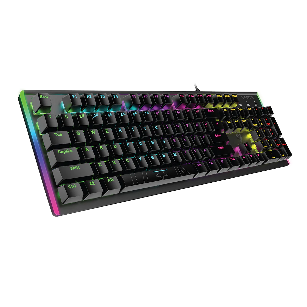 TechWarehouse VERTUX High Performance Wired Mechanical Gaming Keyboard Vertux