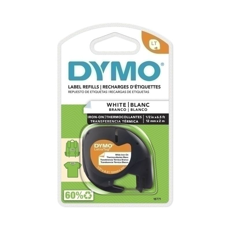 TechWarehouse Dymo LetraTag Iron On Fabric Labels 12mm x 2m Dymo
