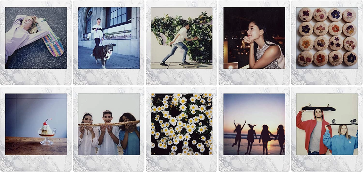 TechWarehouse INSTAX Square Film 10pk White Marble Fujifilm