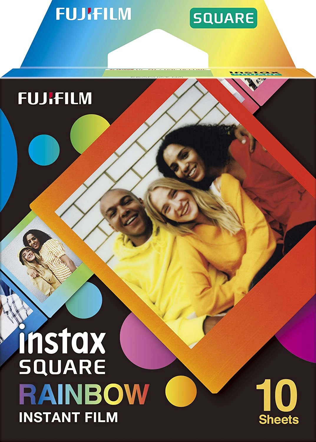 TechWarehouse INSTAX Square Film 10pk Rainbow Fujifilm