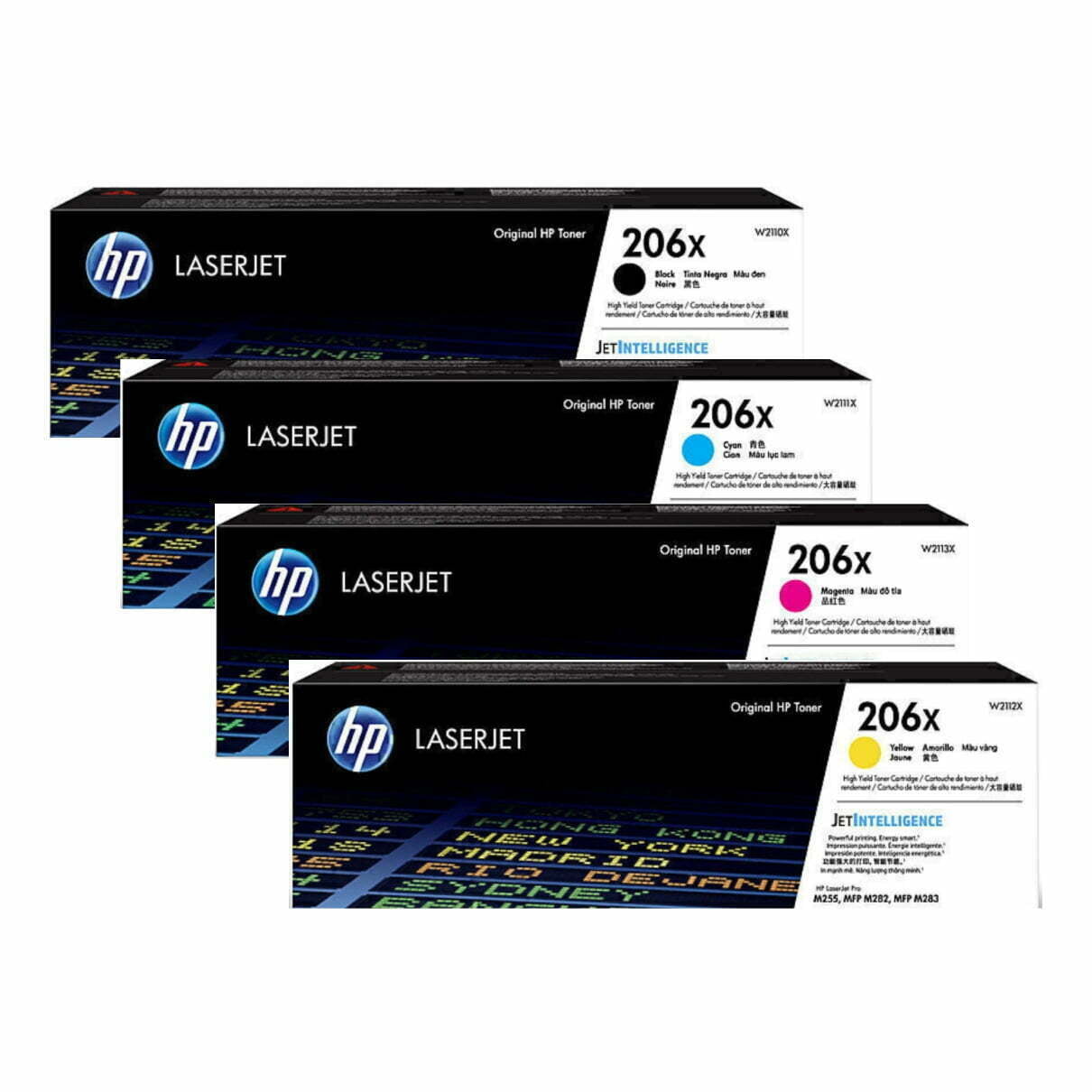 TechWarehouse 206X HP High Capacity Toner Set of 4 (W2110/1/2/3X) HP