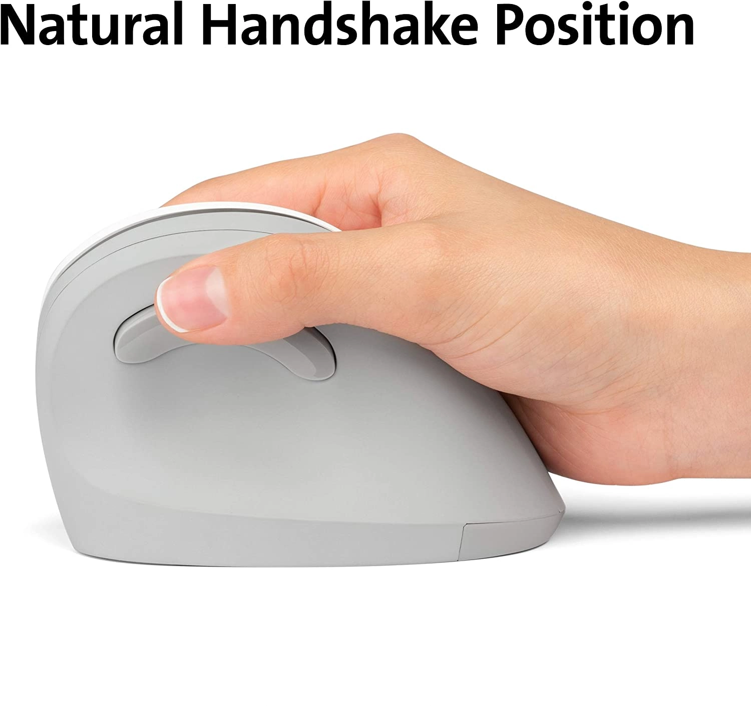 TechWarehouse Pro Fit Ergo Vertical Grey Wireless Mouse Kensington