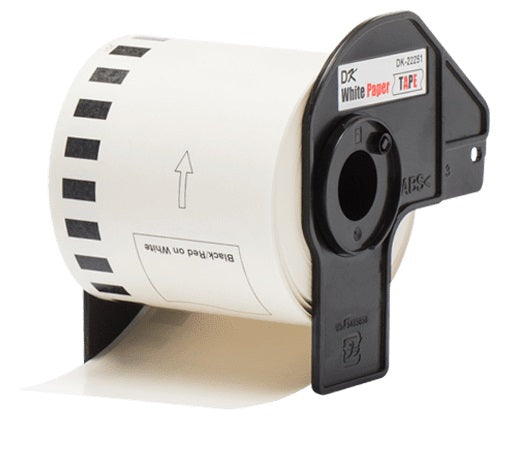 TechWarehouse DK22251 Brother Compatible Tape Black and Red on White Compatible for Brother