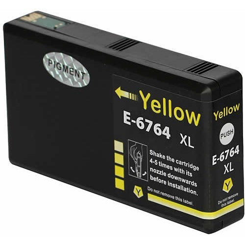 TechWarehouse 676XL Compatible Yellow Ink Cartridge for Epson Compatible for Epson