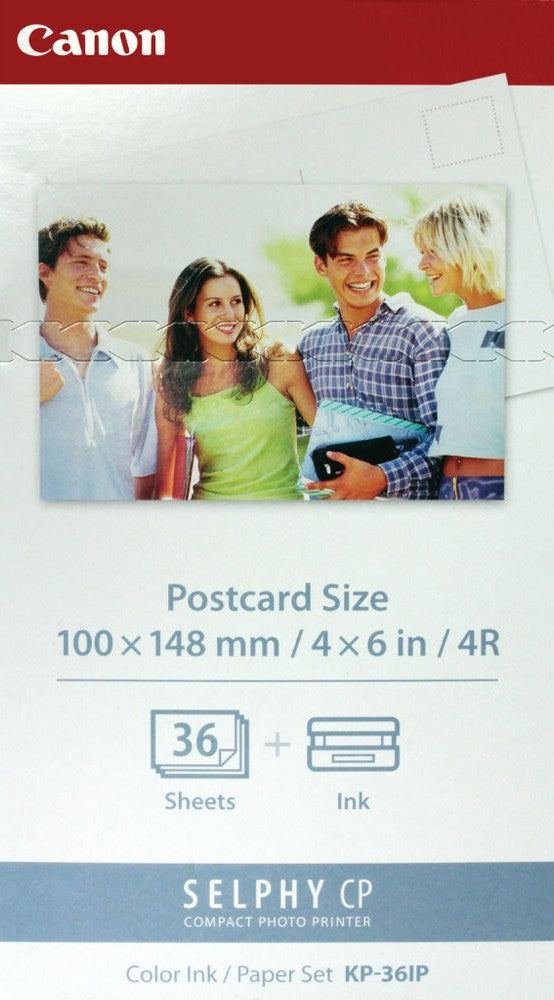 TechWarehouse KP-36IP Canon Cartridge and Postcard Paper 36 sheets Canon