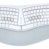 TechWarehouse Kinesis mWave Mechanical Keyboard White - Wired & Wireless Bluetooth for Mac Kinesis