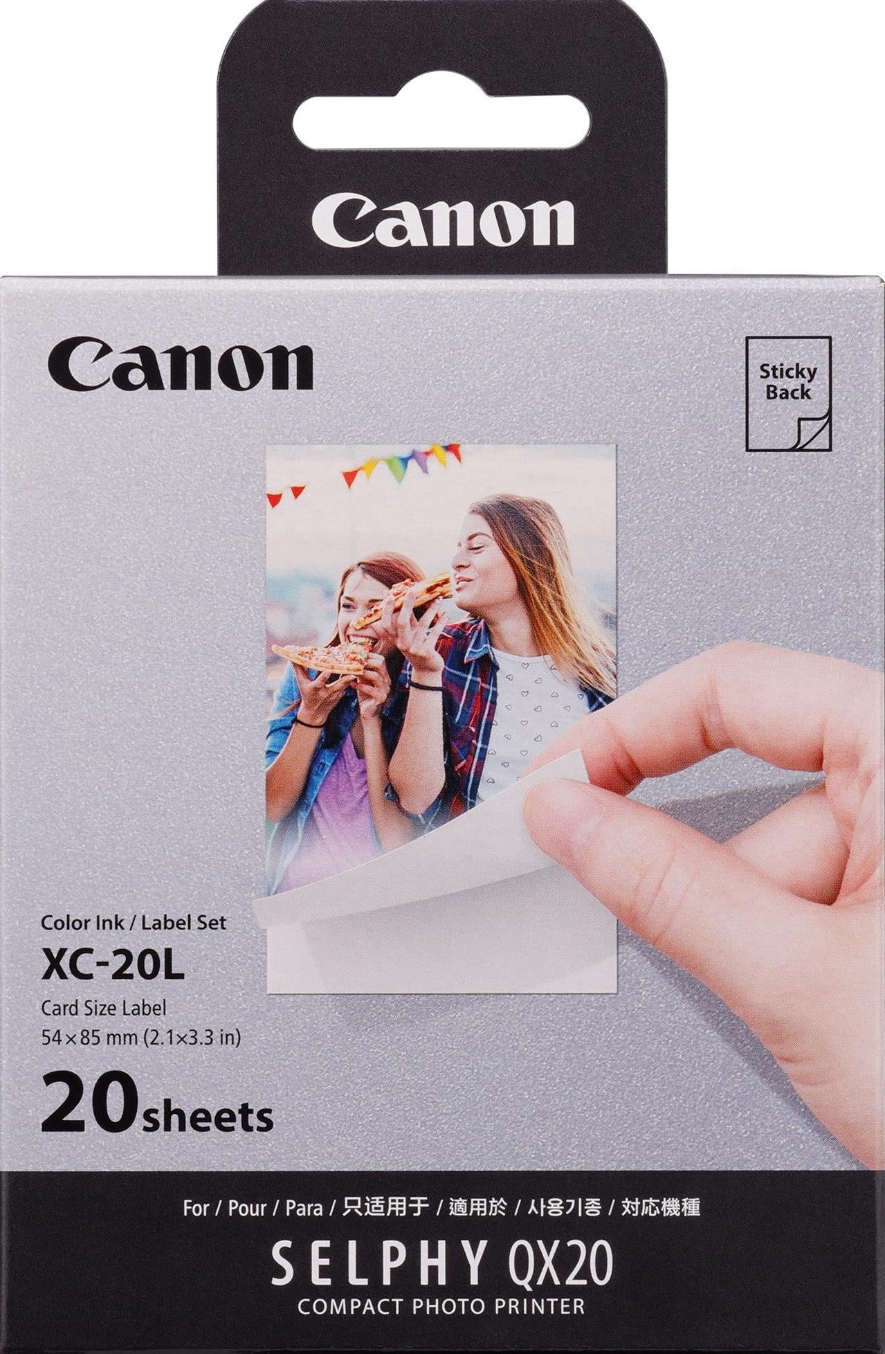 TechWarehouse Canon Selphy XC-20L Photo Paper + Ink 20 Pack Canon