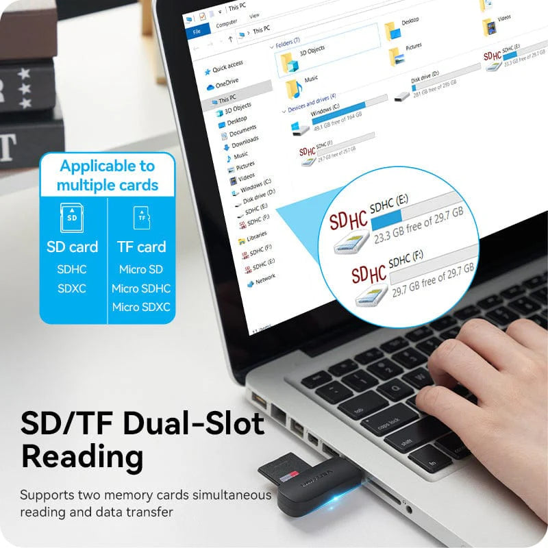 TechWarehouse Vention CLGB0 USB Card Reader Vention