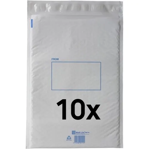 Durable Air Bubble Courier Mailer Bag, Size 5 (305 x 400mm + 50mm flap) - 10pack