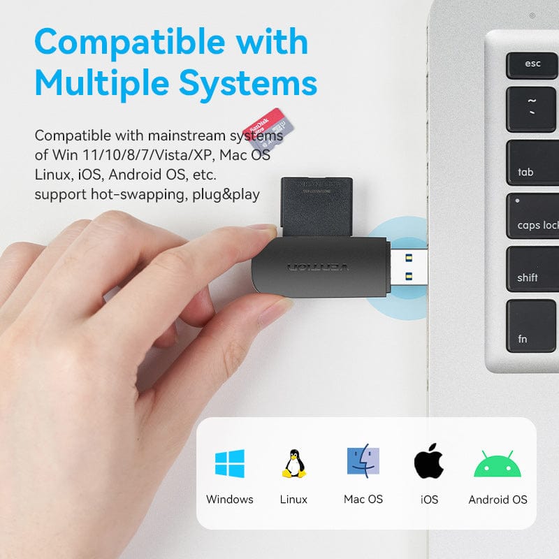 TechWarehouse Vention CLGB0 USB Card Reader Vention