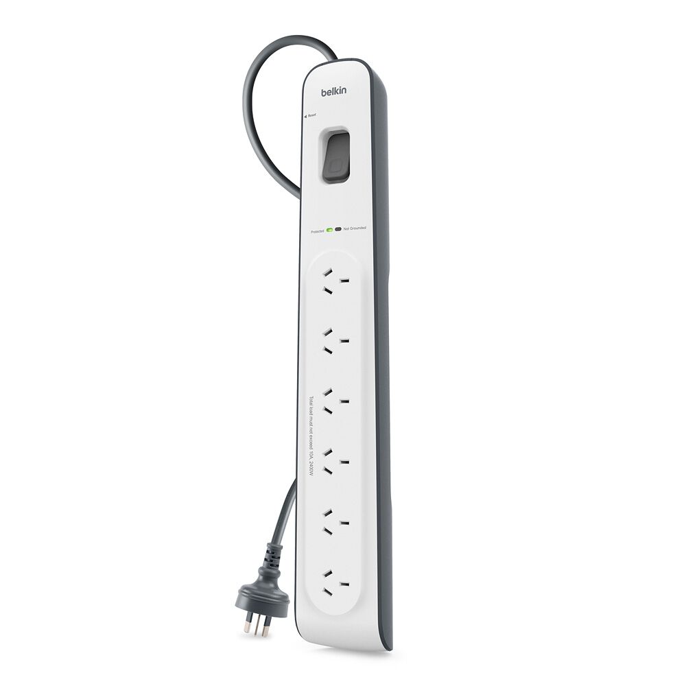 TechWarehouse Belkin Surge Protector 6-Way 2m Cord Belkin
