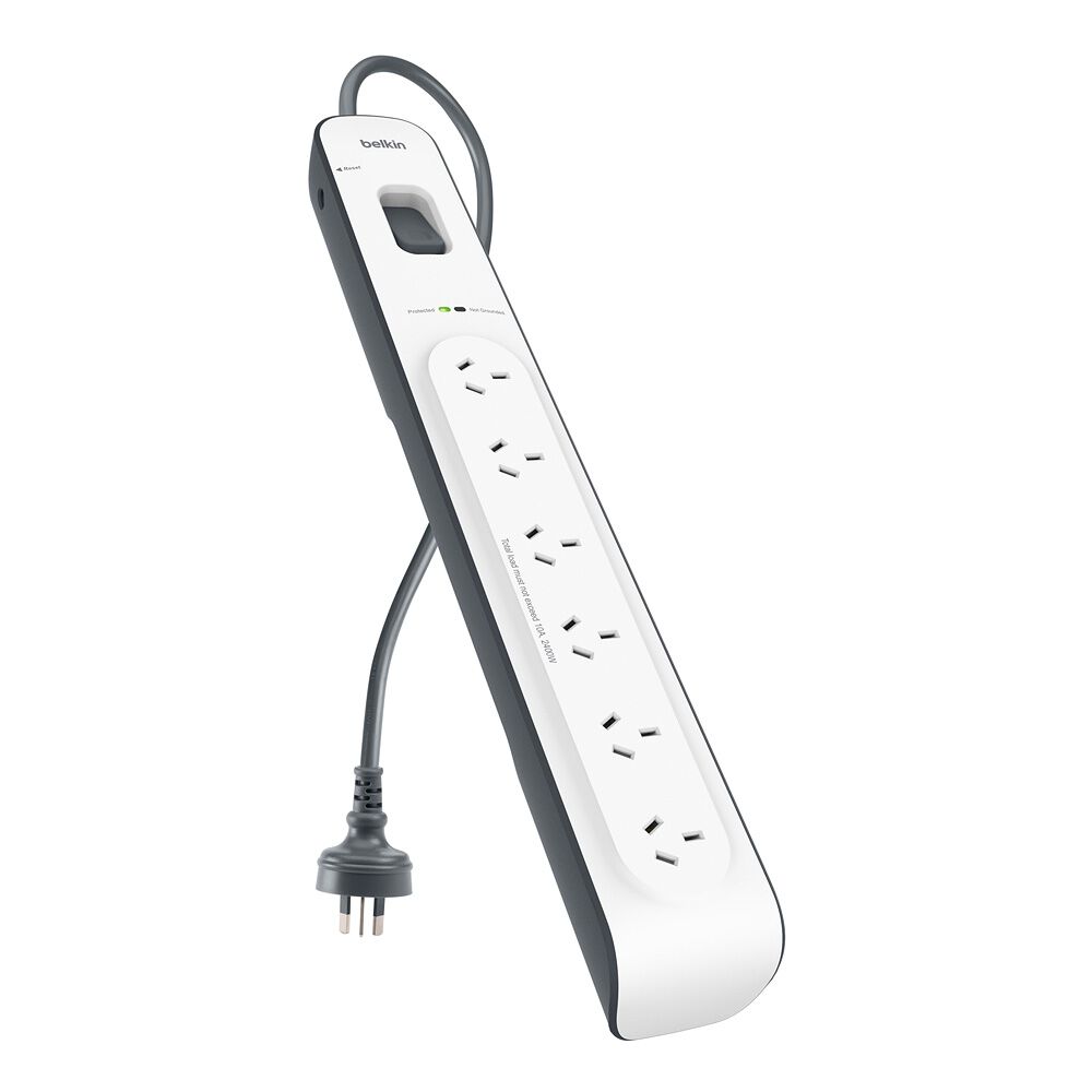 TechWarehouse Belkin Surge Protector 6-Way 2m Cord Belkin