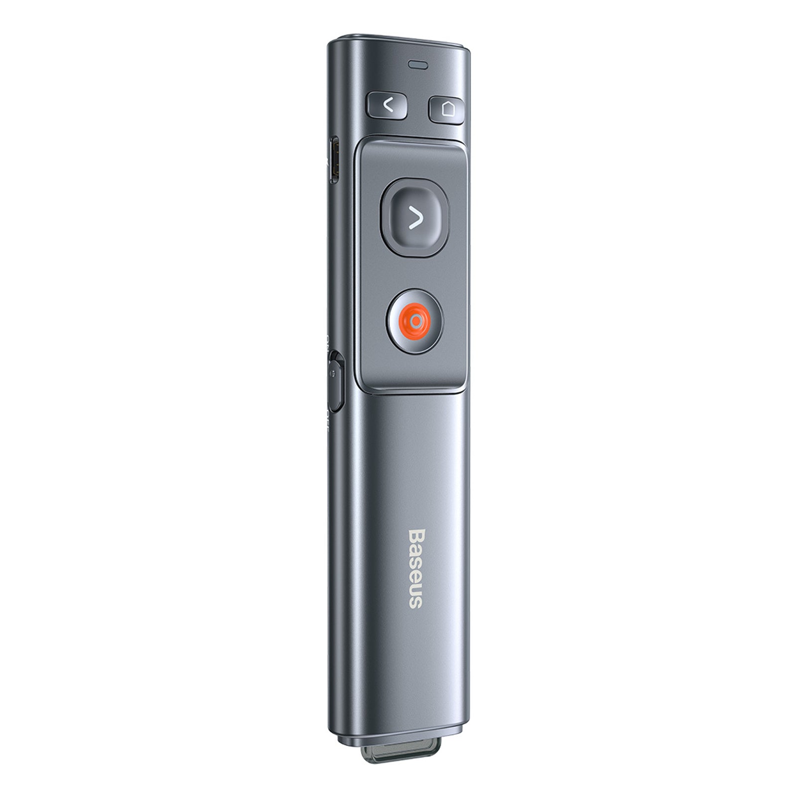 Baseus Orange Dot Wireless Presenter Rechargeable (Red Laser) Grey