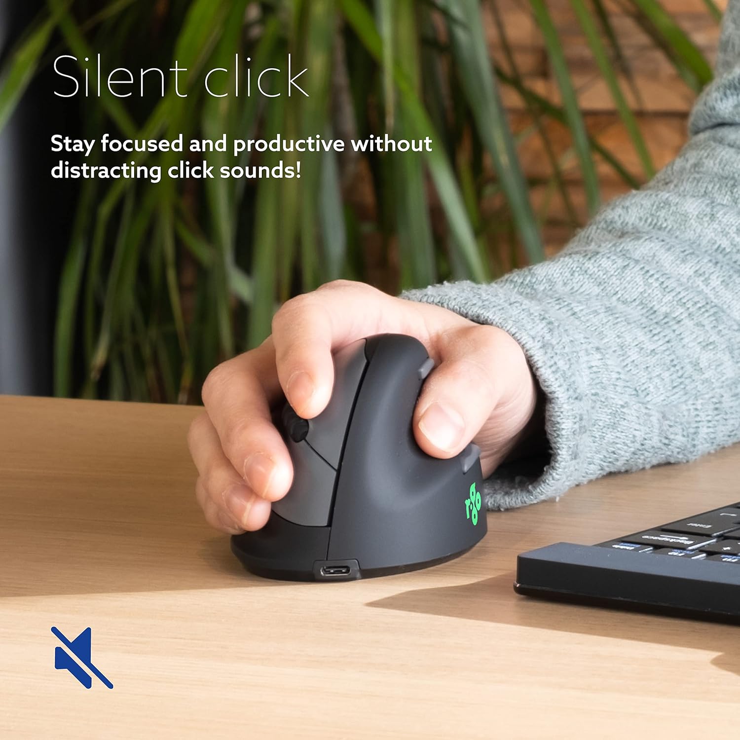 TechWarehouse R-Go HE Vertical Mouse Wireless (Bluetooth) - Right Large R-GO