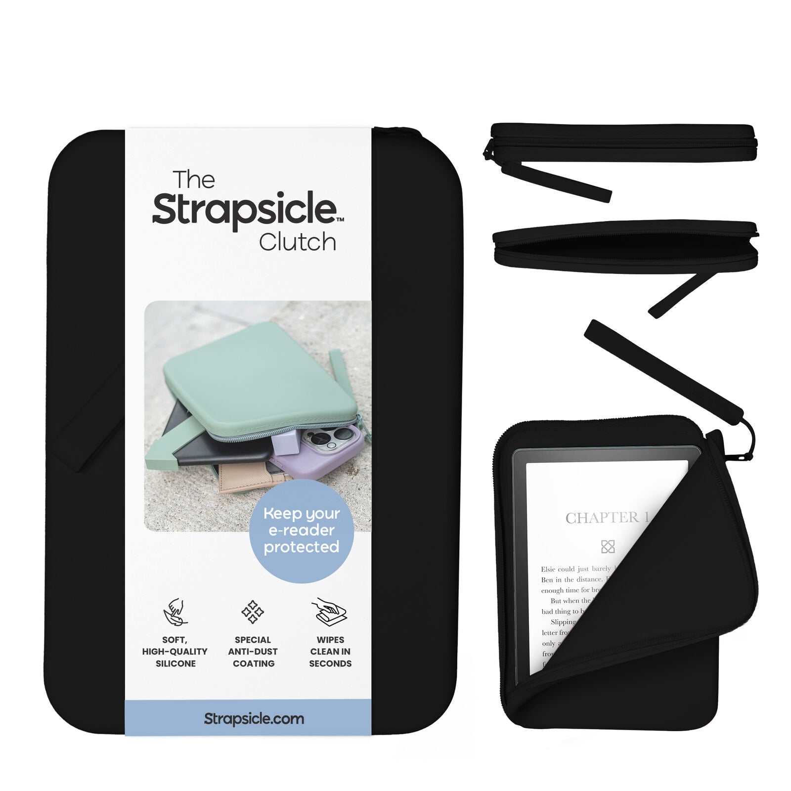 TechWarehouse Clutch Black Strapsicle