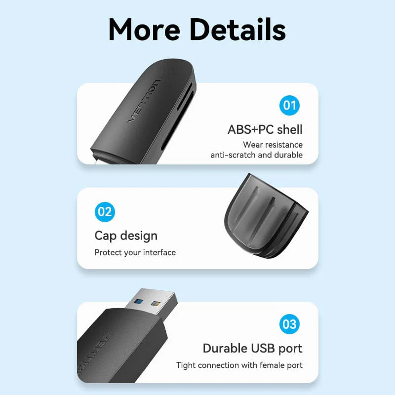 TechWarehouse Vention CLGB0 USB Card Reader Vention