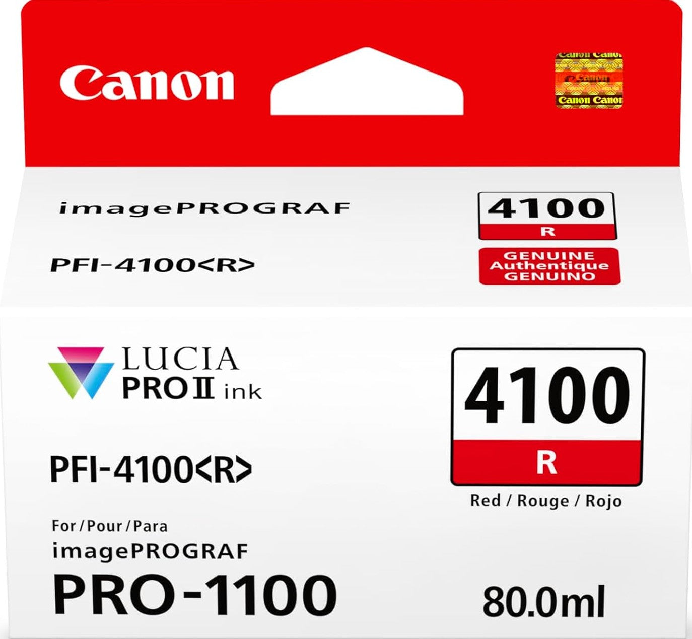 TechWarehouse PFI-4100R Canon Red Ink Tank Canon