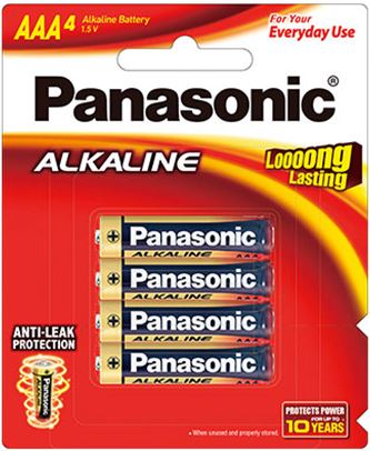 Alkaline AAA Batteries 4 pack