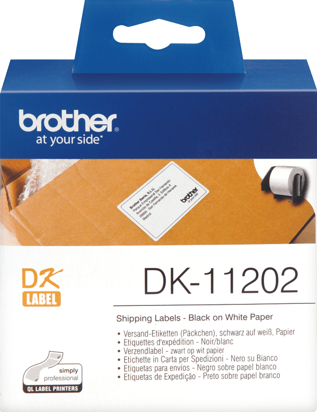 TechWarehouse DK11202 Brother 62mm x 100mm Shipping Labels 300 per roll Brother