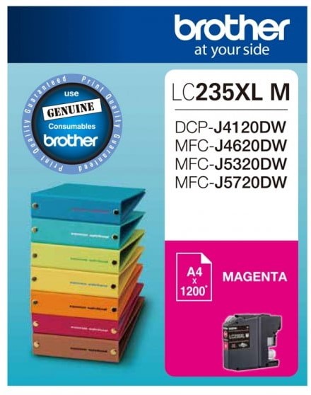 LC235XLM Brother High Yield Magenta Ink Cartridge