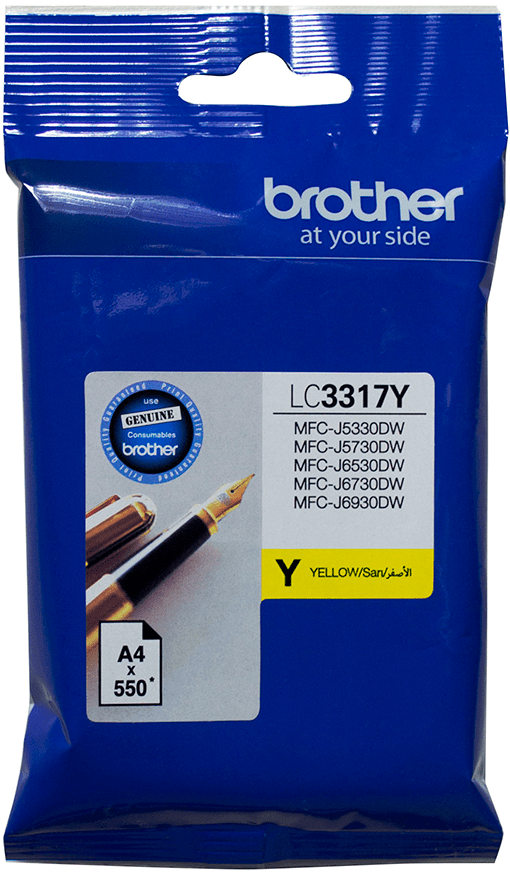 TechWarehouse LC3317Y Brother Yellow Ink Cartridge Brother