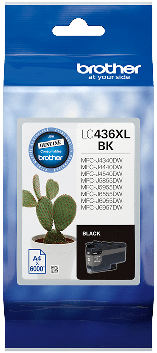 TechWarehouse LC436XLBK Brother Hi Yield Black Ink Cartridge Brother