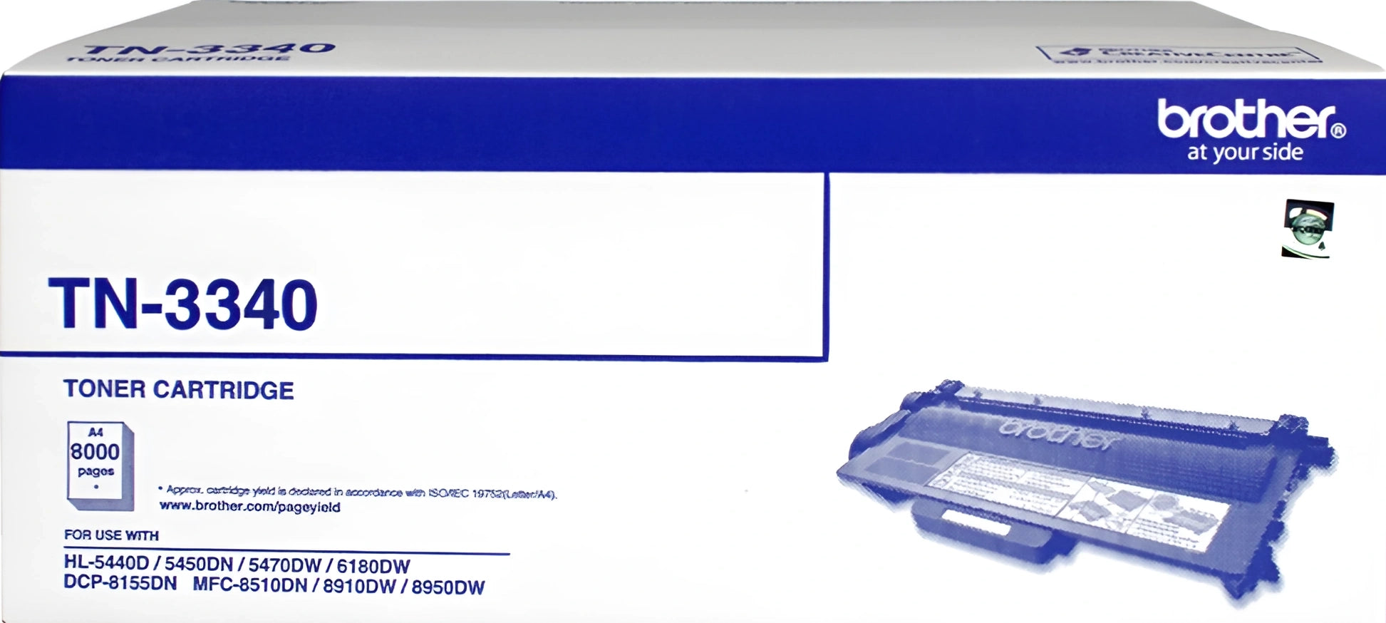 TN3340 Brother High Yield Toner Cartridge