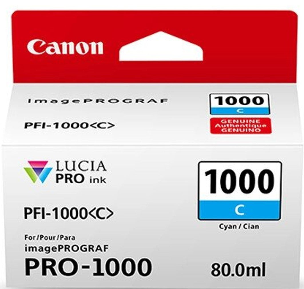 TechWarehouse PFI-1000C Canon Cyan Ink Tank Canon
