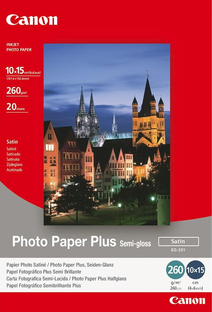 4x6 260gsm Canon Photo Paper Semi-gloss 20 sheets