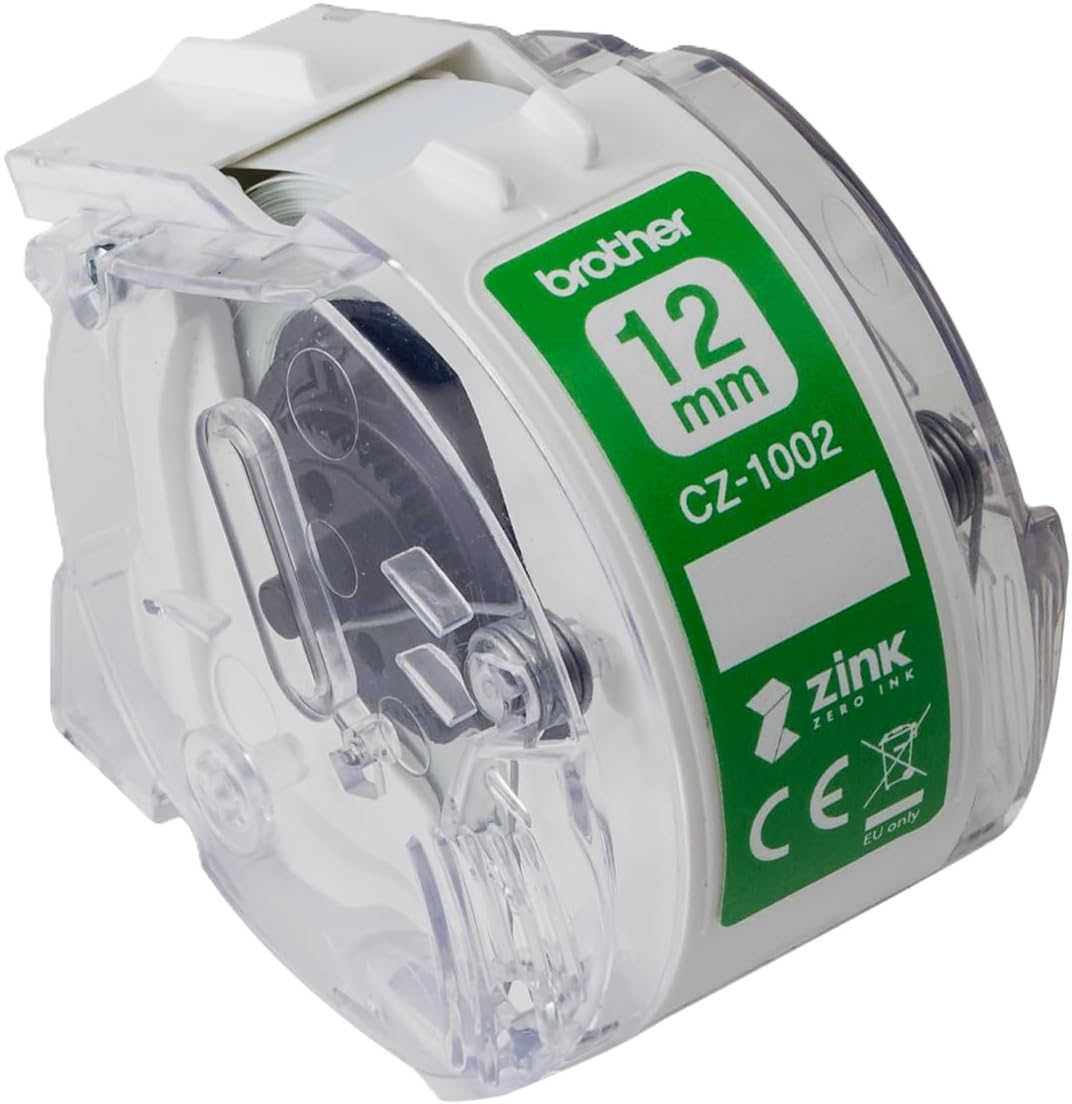 CZ1002 Brother 12mm Printable Roll Cassette