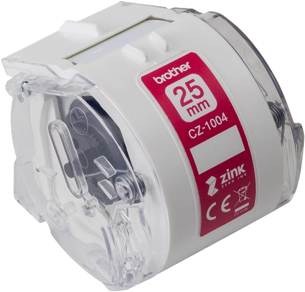 CZ1004 Brother 25mm Printable Roll Cassette