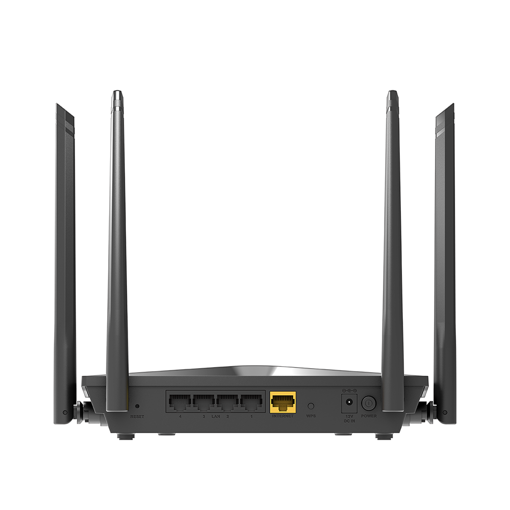 D-Link AC2100 Wi-Fi Gigabit Router back showing Ethernet Ports