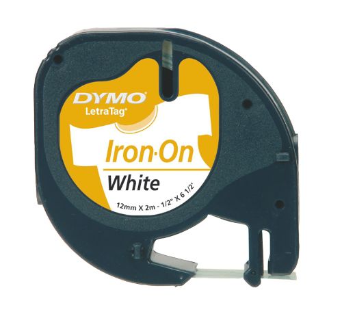 Dymo LetraTag Iron On Fabric Labels 12mm x 2m