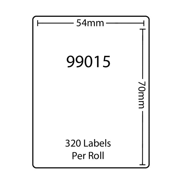 S0722440 Dymo LW 54mm x 70mm 320 Labels per Roll