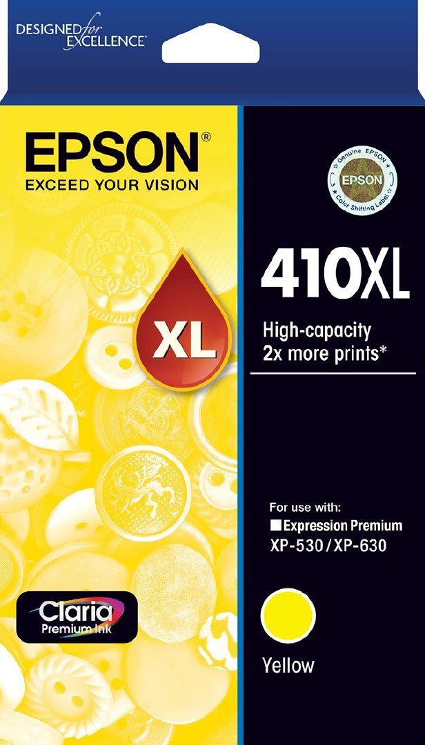 410XL Epson High Capacity Yellow Ink Cartridge