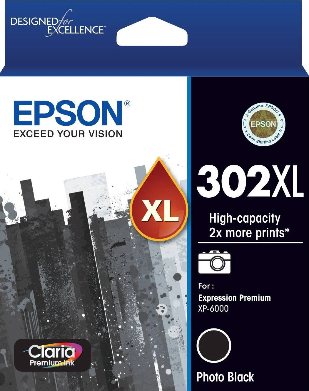 Epson 302XL High Capacity Photo Black Ink Cartridge