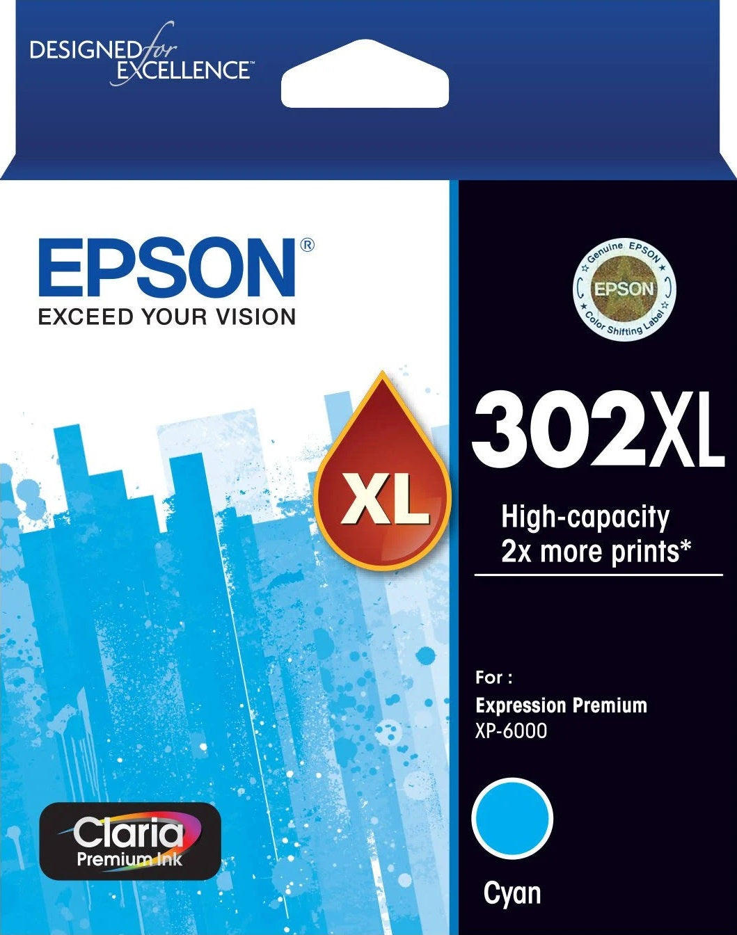 Epson 302XL High Capacity Cyan Ink Cartridge