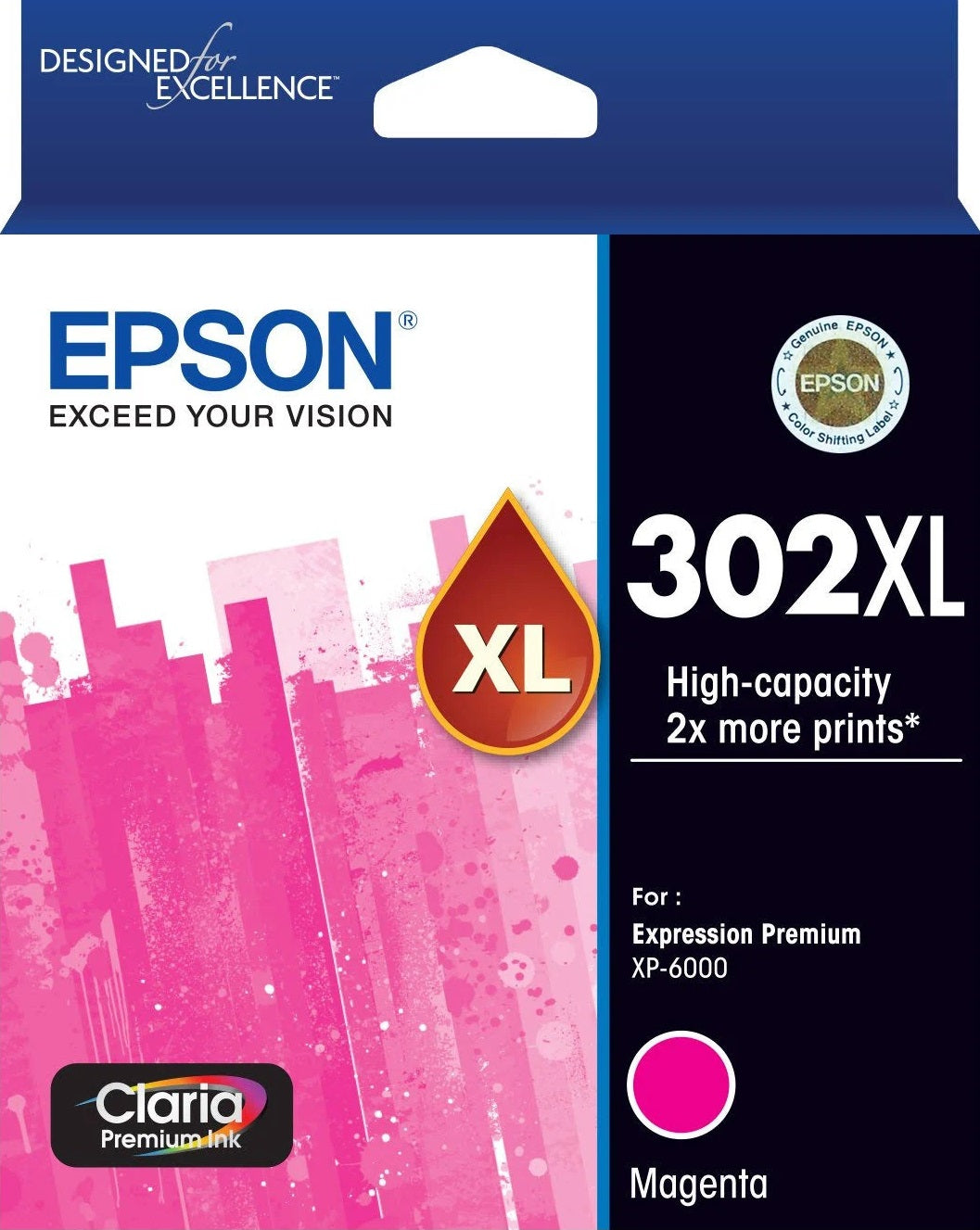 Epson 302XL High Capacity Magenta Ink Cartridge