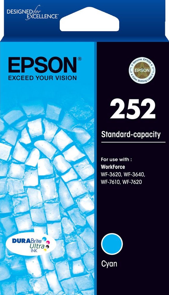 TechWarehouse Epson 252 - Std Capacity Cyan Ink Cartridge Epson