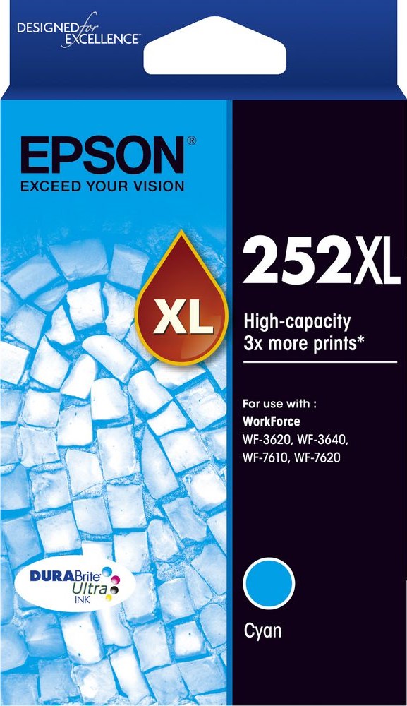 TechWarehouse Epson 252XL High Capacity Cyan ink Epson