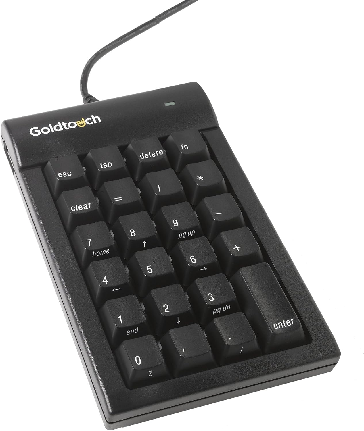 Goldtouch USB Numeric Keypad - Black with Hub