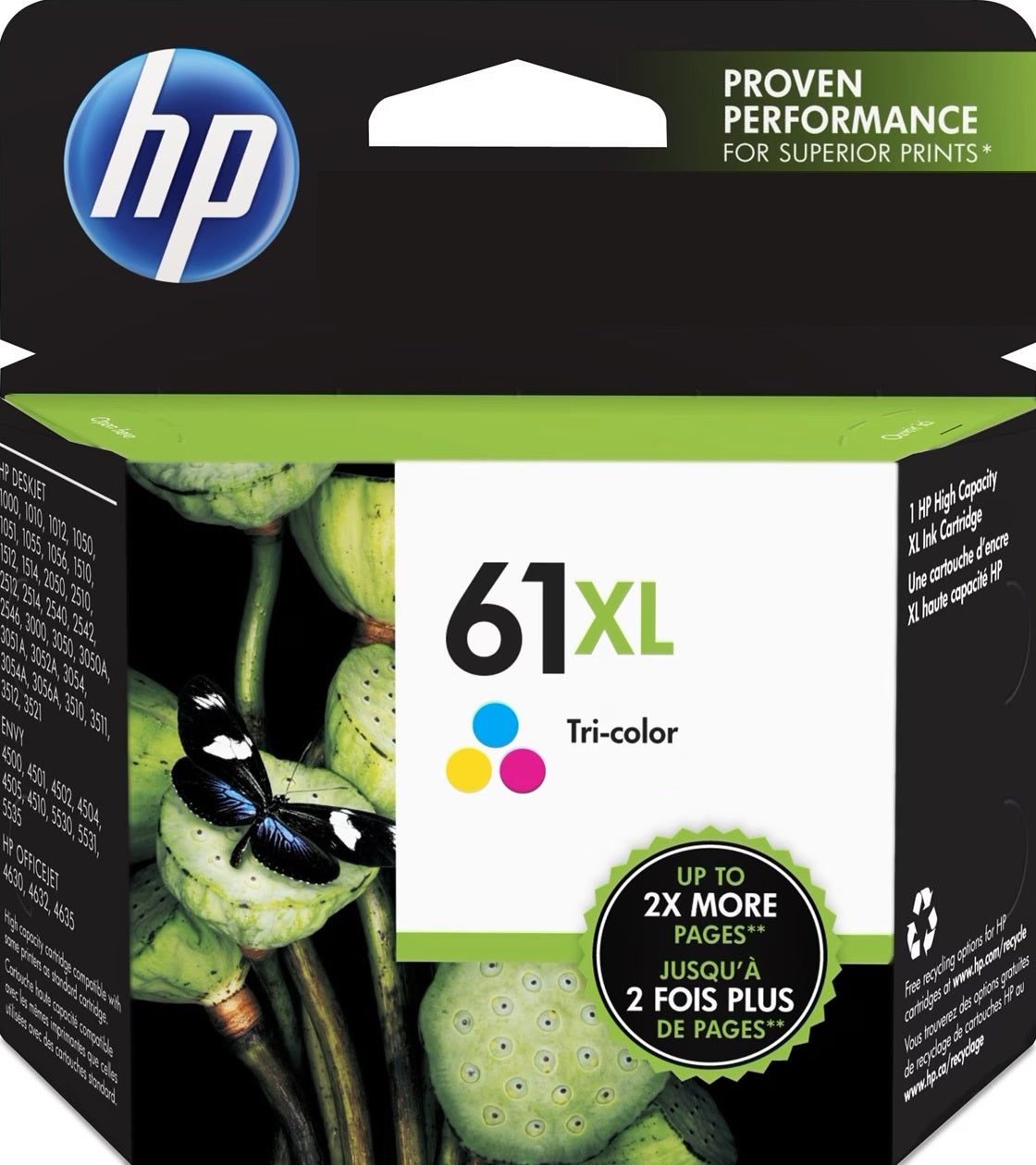 61XL HP High Capacity Colour Cartridge