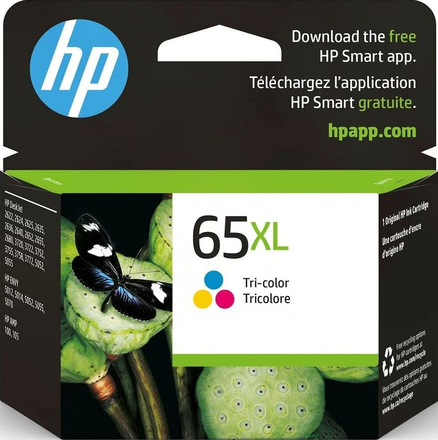 65XL HP High Capacity Tri-Colour Ink Cartridge